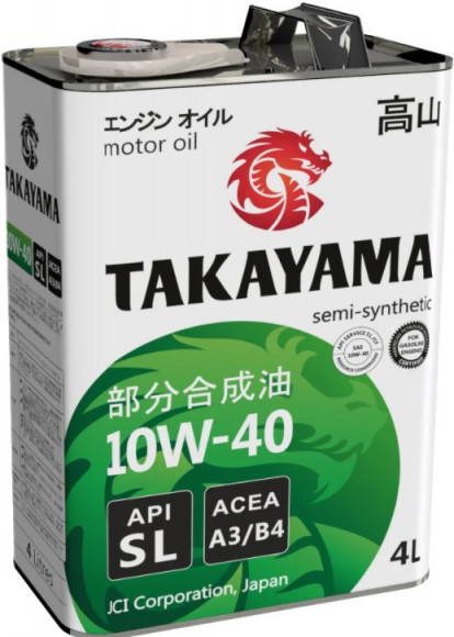 Масло моторное TAKAYAMA SAE 10W40 API SL  A3/B4  (4л) ЖБ