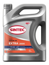 Масло мотор. 15W40 SINTEC Экстра 2000 API SJ/CF (5л) 1*4шт Масло мотор. 15W40 SINTEC Экстра 2000 API SJ/CF (5л) 1*4шт
