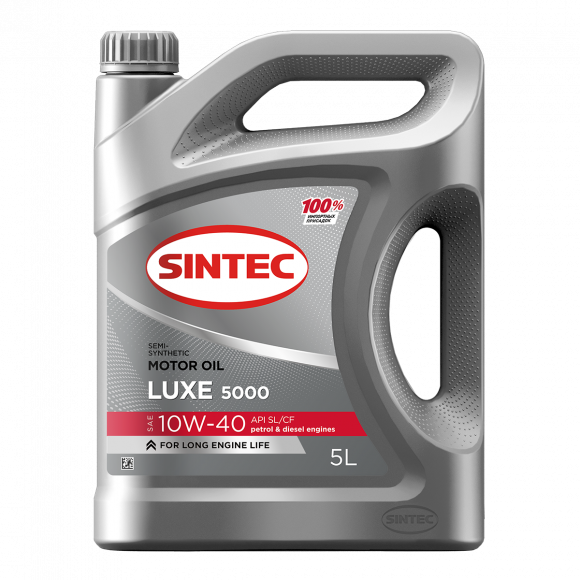 Масло мотор. SINTEC LUXE 5000 SAE 10W40 API SL/CF 5л (1*4шт)