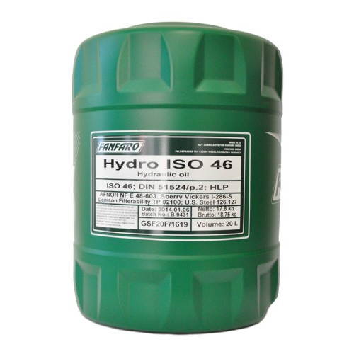 Масло гидравлическое HV-46 ISO 46 Hydraulic Oil 20л Fanfaro (Белар.) 1*1шт.