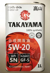 Масло моторное TAKAYAMA SAE 5W20 ILSAC GF-5 API SN (4л) Масло моторное TAKAYAMA SAE 5W20 ILSAC GF-5 API SN (4л)