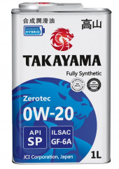 Масло моторное TAKAYAMA Zerotec SAE 0W20 ILSAC GF-6А API SР (1л) 1*12шт Масло моторное TAKAYAMA Zerotec SAE 0W20 ILSAC GF-6А API SР (1л) 1*12шт