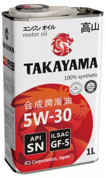 Масло моторное TAKAYAMA SAE 5W30 ILSAC GF-5 API SN 1л (1*12шт)