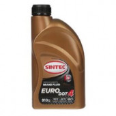 Жидкость тормоз. ДОТ-4 Sintec EURO 0,910гр (1*15шт) Жидкость тормоз. ДОТ-4 Sintec EURO 0,910гр (1*15шт)
