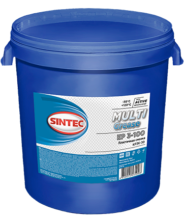 Смазка EP 3-100 SINTEC MULTI GREASE (пластик)  (18кг)