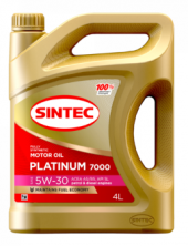 Масло мотор. SINTEC PLATINUM 7000 SAE 5W30 ACEA A5/B5 API SL 4л (1*4шт) Масло мотор. SINTEC PLATINUM 7000 SAE 5W30 ACEA A5/B5 API SL 4л (1*4шт)