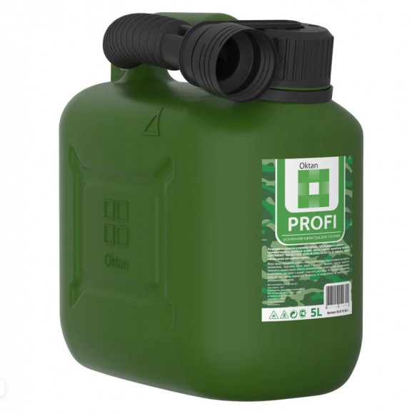 Канистра ГСМ Oktan, Профи, 5л (Зеленый)