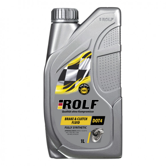 Жидкость тормоз. ROLF Brake & Clutch Fluid DOT-4 CLASS 6 0,910гр (1*12шт)