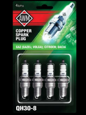 Свечи зажигания AWM QH3O-8, медь, блистер (4 шт)