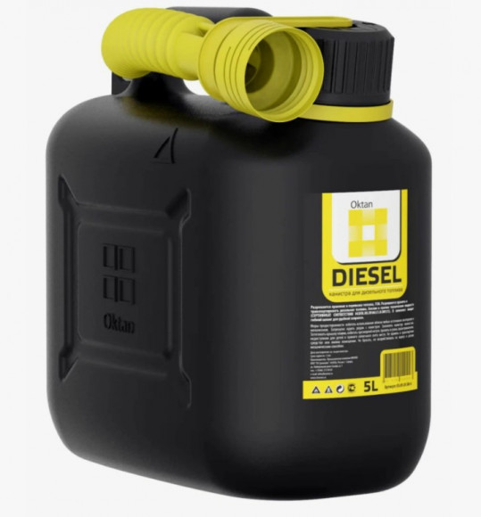 Канистра ГСМ Oktan, Дизель, 5л (Черный)