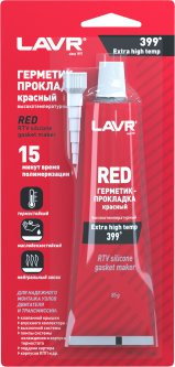 Ln1737 Герметик-прокладка красный высокотемпературный Red, LAVR 85 г (12шт)