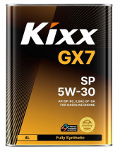 Масло мотор.  5W30 Kixx GX7 SP GF-6A металл (4 л.) 1*4 шт.