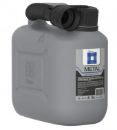 Канистра ГСМ Oktan, Серая, 5л (Черный)