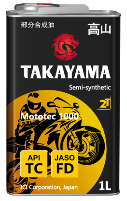 Масло моторное TAKAYAMA Mototec 1000 2T JASO API TC 1л (1*12шт)