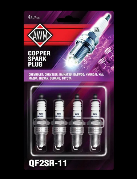 Свечи зажигания AWM QF2SR-11, медь, блистер (4 шт)