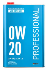 Масло мотор. ROLF PROFESSIONAL SAE 0W20 API SN, ACEA C5 (1л) 1*12шт Масло мотор. ROLF PROFESSIONAL SAE 0W20 API SN, ACEA C5 (1л) 1*12шт