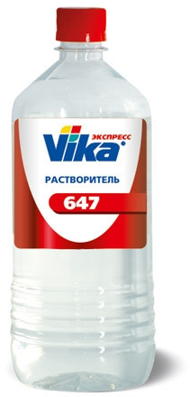 Растворитель 647 VIKA (0,5л) (пл.) 1*20 шт