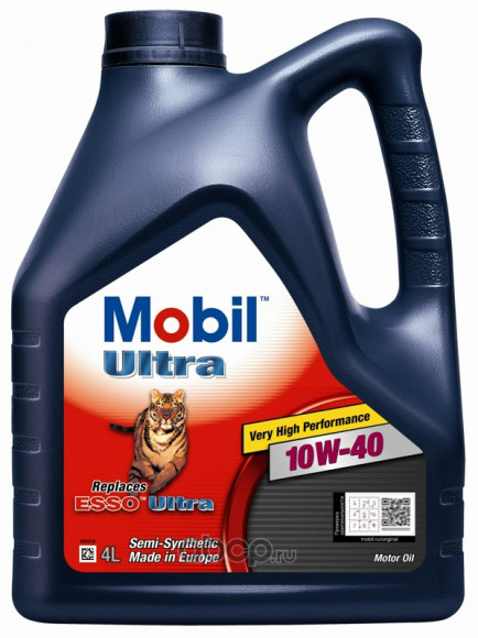 Масло мотор. Mobil Ultra 10W40 4л (1*4шт)