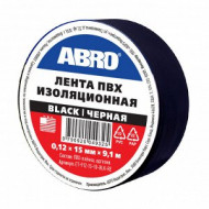 Изолента ABRO черная (18 мм х 9,1 м) 1*10 шт. (ET9121810BLKRW) Изолента ABRO черная (18 мм х 9,1 м) 1*10 шт. (ET9121810BLKRW)