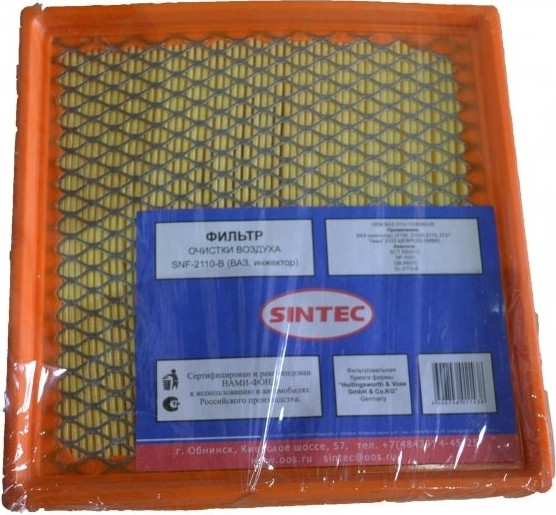 Фильтр  возд. Sintec SNF-2110-B (ВАЗ, инжектор) (1*40шт)