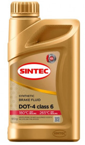 Жидкость тормоз. ДОТ-4 Sintec CLASS 6 0,910гр (1*12шт)