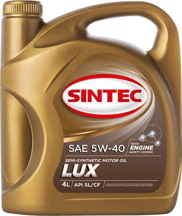 Масло мотор. SINTEC LUXE SAE 5W40 API SL/CF 4л (1*4шт)