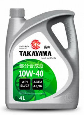 Масло моторное TAKAYAMA SAE 10W40 API SL/CF A3/B4 ПЛАСТИК 4л (1*4шт) Масло моторное TAKAYAMA SAE 10W40 API SL/CF A3/B4 ПЛАСТИК 4л (1*4шт)
