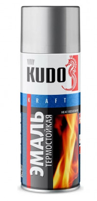 KUDO Эмаль Термостойкая Серебристая 5001 (1*12шт)
