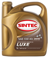 Масло мотор. SINTEC LUXE SAE 5W40  API SL/CF(5л) 1*4