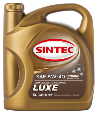 Масло мотор. SINTEC LUXE SAE 5W40  API SL/CF(5л) 1*4