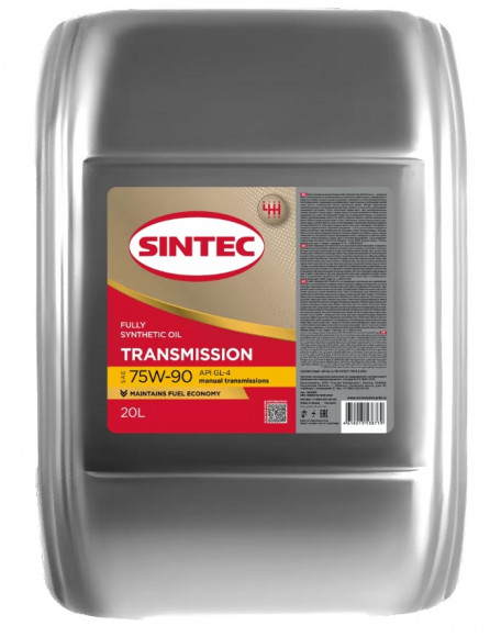 Масло трансм. SINTEC Transmission ТМ-4 75W90 API GL-4  20л