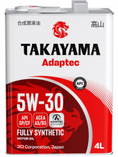 Масло мотор.  5W30 TAKAYAMA  Adaptec A5/B5 SP/CF  4л (1*4шт) Масло мотор.  5W30 TAKAYAMA  Adaptec A5/B5 SP/CF  4л (1*4шт)
