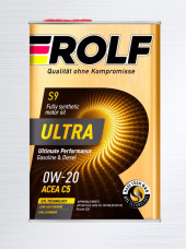 Масло мотор. ROLF ULTRA SAE 0W20 C5 SN plus 4л (1*4шт)