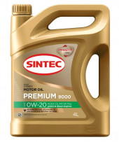 Масло мотор. SINTEC PREMIUM 9000 SAE 0W20 ACEA C5 SN Plus 4л (1*4шт) Масло мотор. SINTEC PREMIUM 9000 SAE 0W20 ACEA C5 SN Plus 4л (1*4шт)