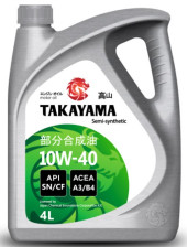Масло моторное TAKAYAMA SAE 10W40 API SN/CF ПЛАСТИК (4л) 1*4шт