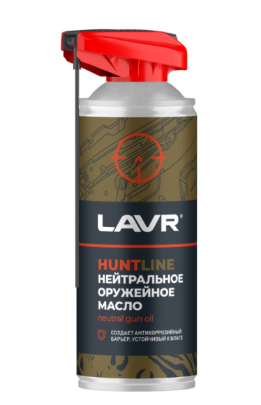 Ln3806 Нейтральное оружейное масло LAVR HUNTLINE (520 мл) 1*12шт