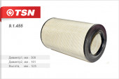 9.1.455 Фильтр TSN воздушн. (осн. элемент)КАМАЗ 5460 6460 53601 6560 (Cummins ISLe 310 30) (1*2 шт.) 9.1.455 Фильтр TSN воздушн. (осн. элемент)КАМАЗ 5460 6460 53601 6560 (Cummins ISLe 310 30) (1*2 шт.)