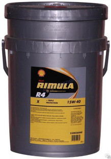 Масло мотор. 15W40 Shell Rimula R4 X (20л) пластик