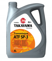 Масло трансмиссионное TAKAYAMA  ATF SP-3 ПЛАСТИК (4л) 1*4шт Масло трансмиссионное TAKAYAMA  ATF SP-3 ПЛАСТИК (4л) 1*4шт