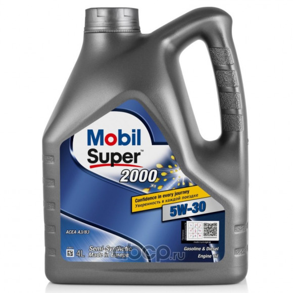 Масло мотор. Mobil SUPER 2000 5W30 X1 4л (1*4шт)