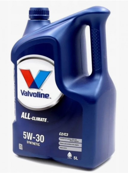 Масло мотор.  5W30 Valvoline ALL CLIMATE C2/C3 SN пластик (5 л.) 1*4 шт.