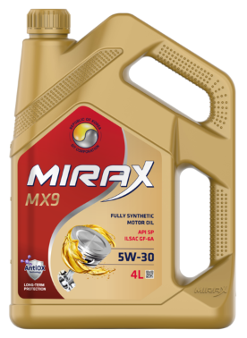 Масло моторное  MIRAX MX9 5W30 ILSAC GF-6A API SP 4л (1*4шт)