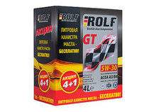 Масло мотор. ROLF GT A3/B4 SAE 5W30 ACEA A3/B4 (АКЦИЯ 4+1л) (4 л) 1*3шт