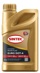 Жидкость тормоз. ДОТ-4 Sintec EURO 0,455гр (1*28шт) Жидкость тормоз. ДОТ-4 Sintec EURO 0,455гр (1*28шт)