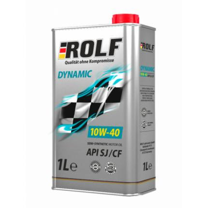 Масло мотор. ROLF Dynamic SAE 10W40 API SJ/CF 1л (1*12шт)
