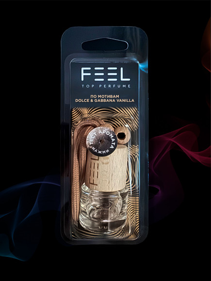 Освежитель воздуха "FEEL" TOP PERFUME по мотивам Dolce & Gabbana vanilla (блистер с тестером аромата