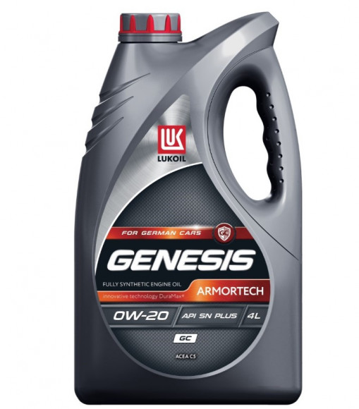 Масло мотор.  0W20 ЛУКОЙЛ GENESIS ARMORTECH GC  SN PLUS, (4л)