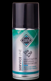 Защитный лак для клемм аккумулятора AWM, в аэроз. уп. 210 мл (12шт)