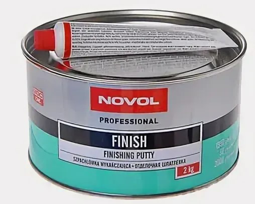 Шпатлевка Finish (мелокозерн. финиш.) (2 кг) (Novol) 1*6 шт.