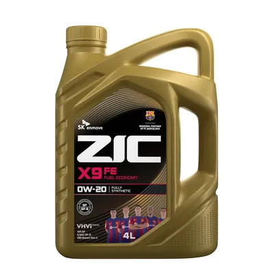 Масло мотор.  0W20 ZIC X9 FE SP пластик (4 л.) 1*4 шт.